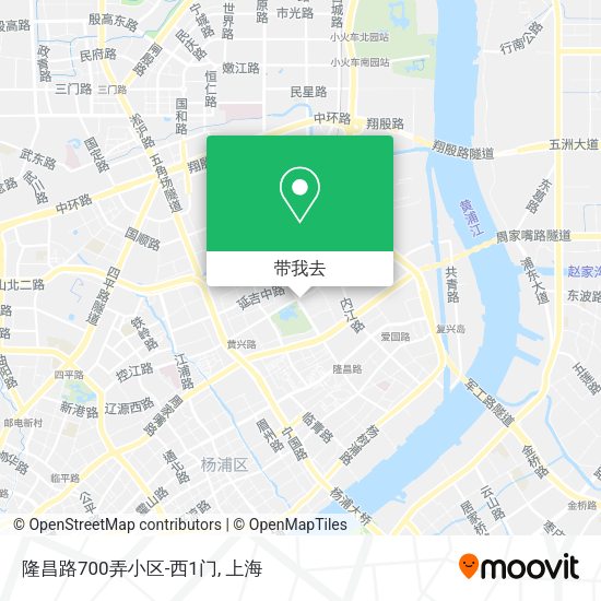 隆昌路700弄小区-西1门地图