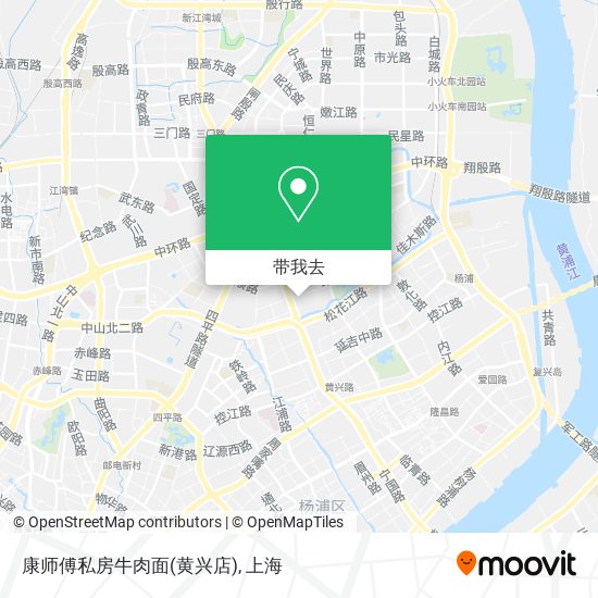 康师傅私房牛肉面(黄兴店)地图