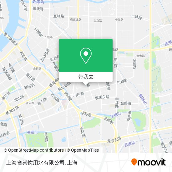 上海省巢饮用水有限公司地图