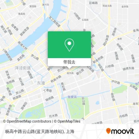 杨高中路云山路(蓝天路地铁站)地图