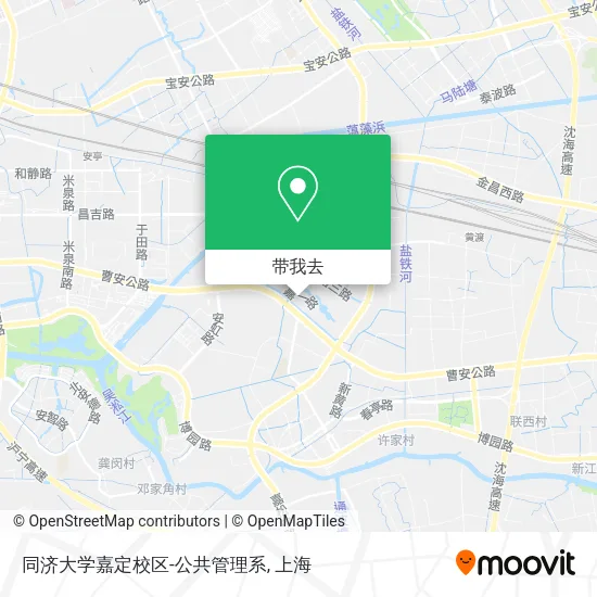 同济大学嘉定校区-公共管理系地图