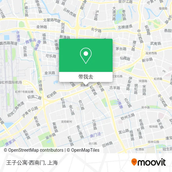 王子公寓-西南门地图