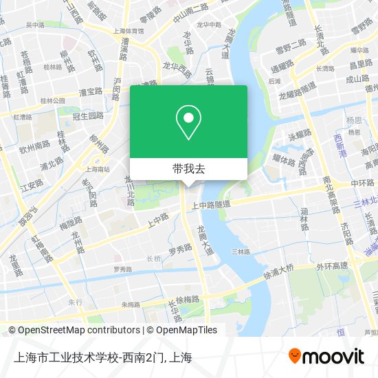 上海市工业技术学校-西南2门地图