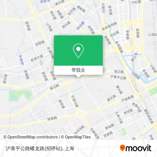沪青平公路蟠龙路(招呼站)地图