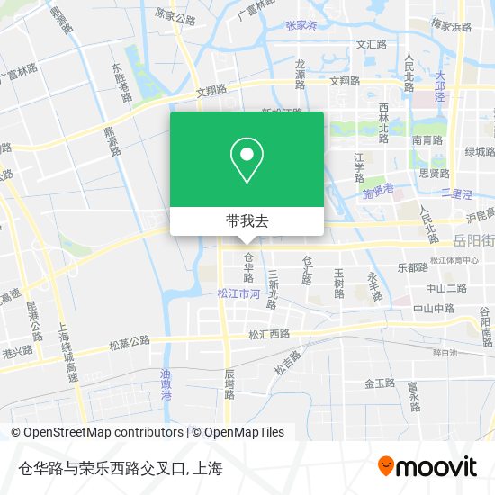 仓华路与荣乐西路交叉口地图