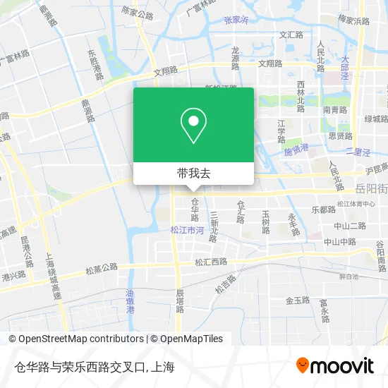 仓华路与荣乐西路交叉口地图