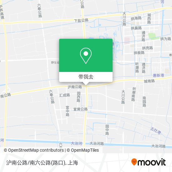 沪南公路/南六公路(路口)地图