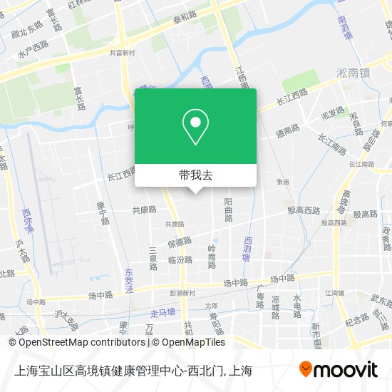 上海宝山区高境镇健康管理中心-西北门地图