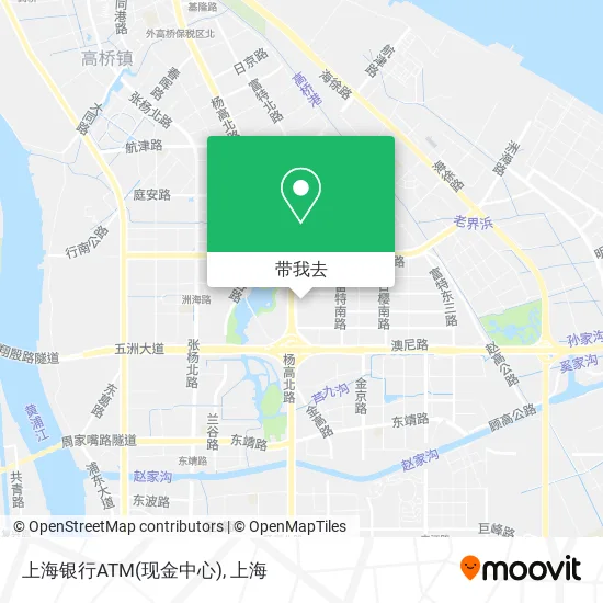 上海银行ATM(现金中心)地图