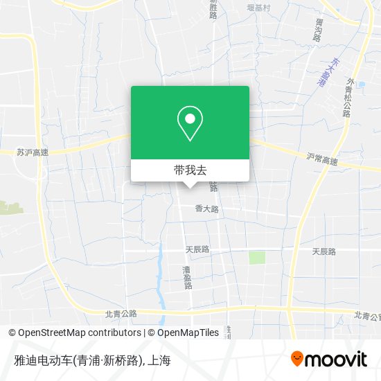 雅迪电动车(青浦·新桥路)地图