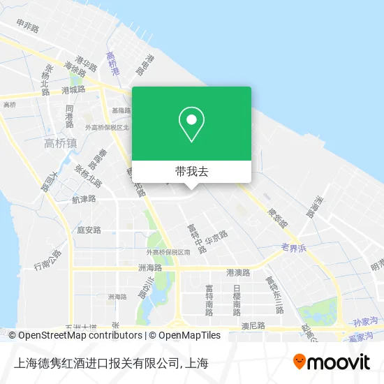 上海德隽红酒进口报关有限公司地图