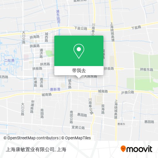 上海康敏置业有限公司地图