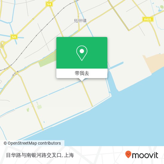 目华路与南银河路交叉口地图