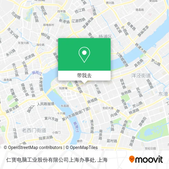 仁寳电脑工业股份有限公司上海办事处地图