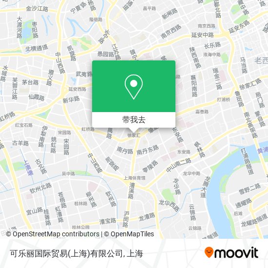 可乐丽国际贸易(上海)有限公司地图