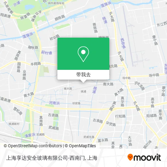 上海享达安全玻璃有限公司-西南门地图