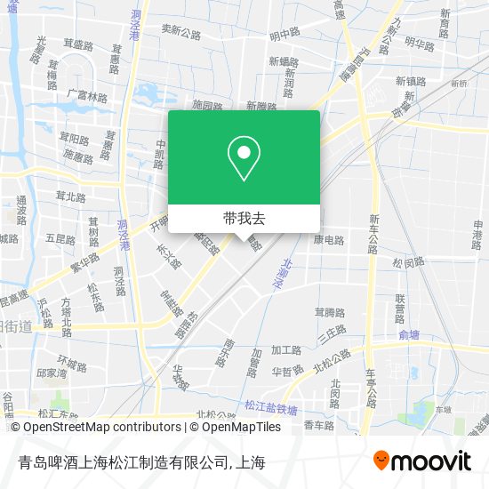 青岛啤酒上海松江制造有限公司地图