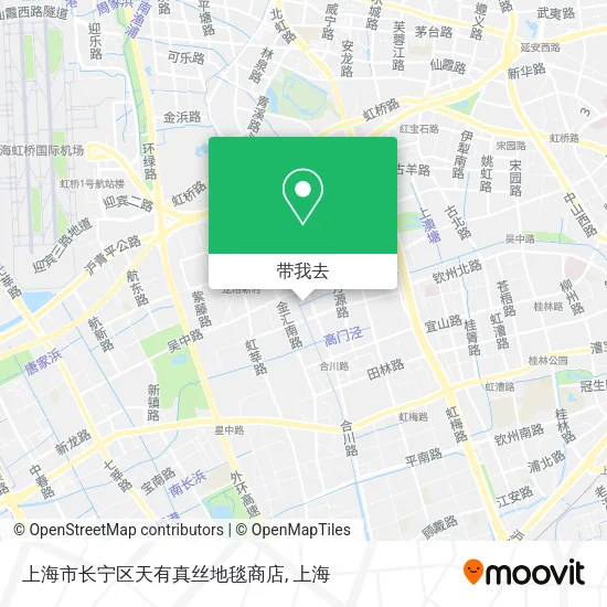 上海市长宁区天有真丝地毯商店地图