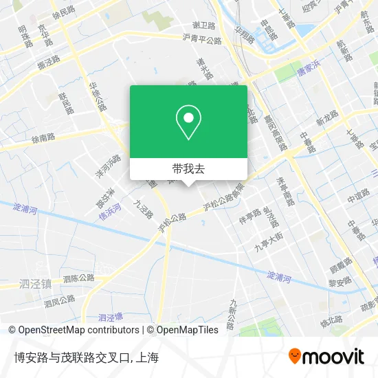 博安路与茂联路交叉口地图