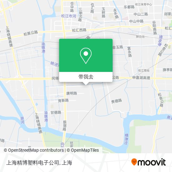 上海精博塑料电子公司地图