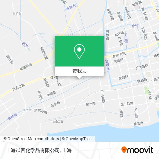 上海试四化学品有限公司地图