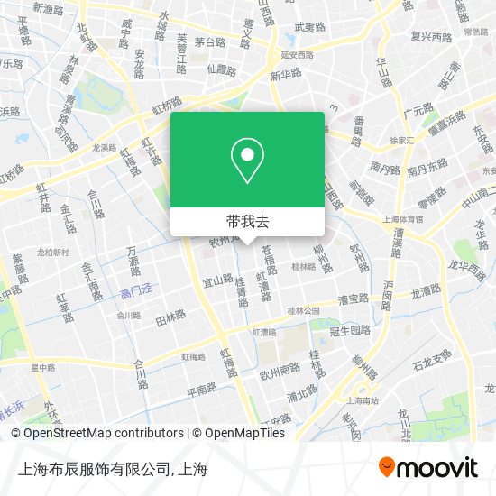 上海布辰服饰有限公司地图