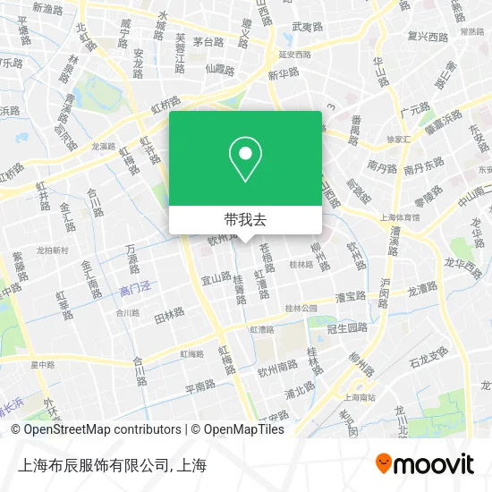 上海布辰服饰有限公司地图