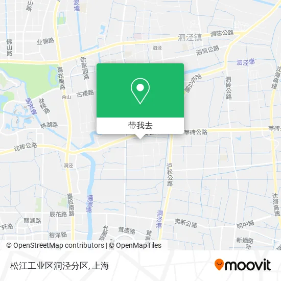 松江工业区洞泾分区地图