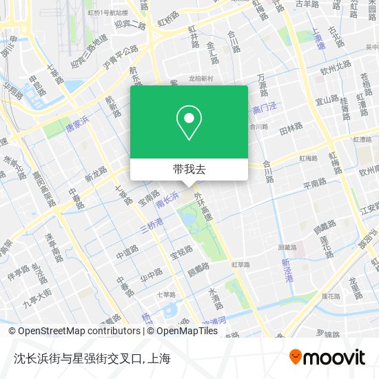沈长浜街与星强街交叉口地图
