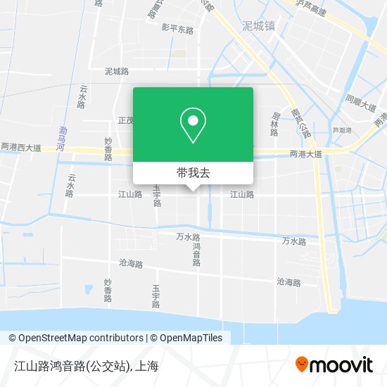 江山路鸿音路(公交站)地图