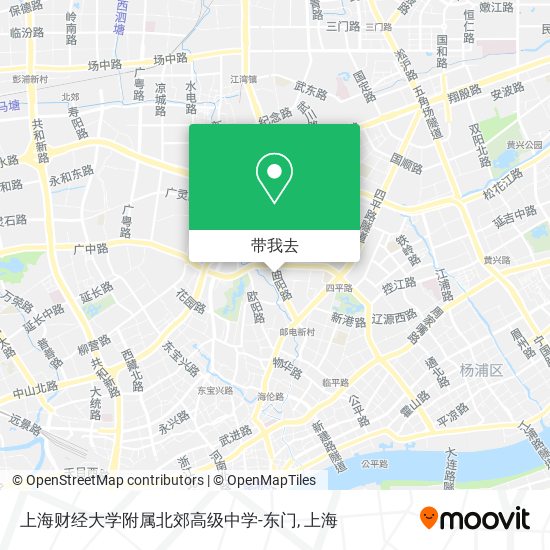 上海财经大学附属北郊高级中学-东门地图
