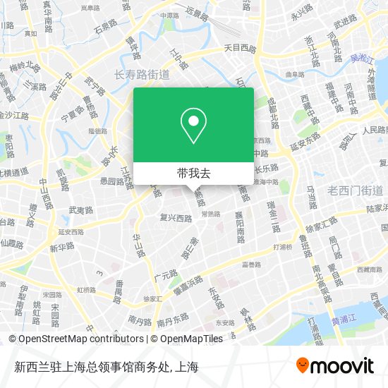 新西兰驻上海总领事馆商务处地图