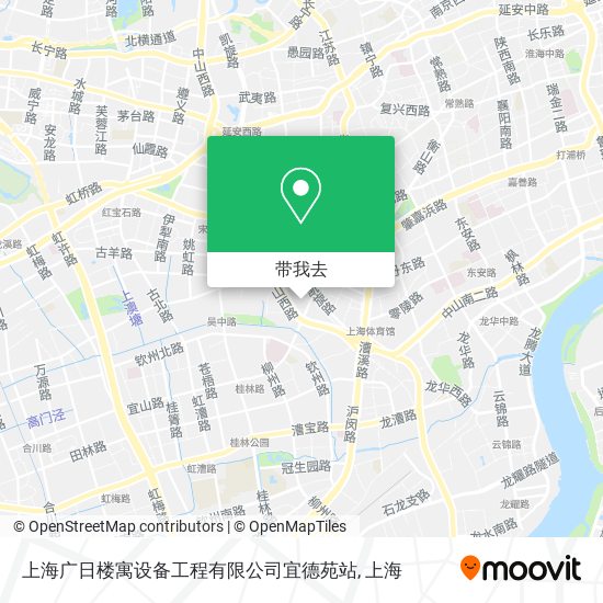 上海广日楼寓设备工程有限公司宜德苑站地图