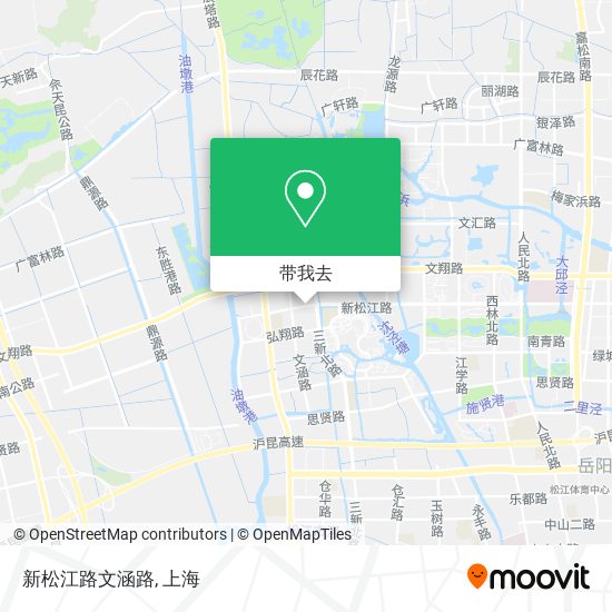 新松江路文涵路地图