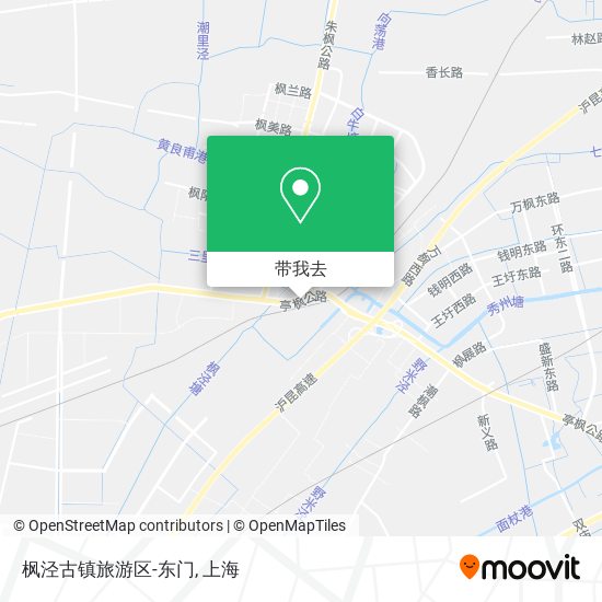 枫泾古镇旅游区-东门地图