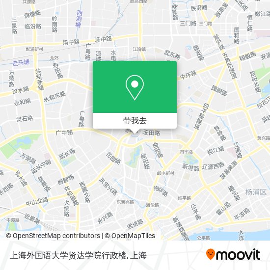 上海外国语大学贤达学院行政楼地图