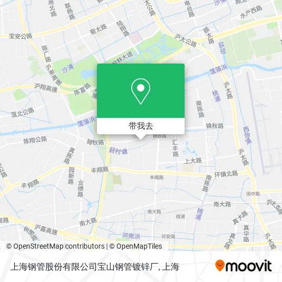上海钢管股份有限公司宝山钢管镀锌厂地图