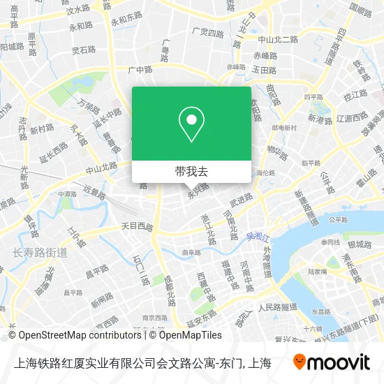 上海铁路红厦实业有限公司会文路公寓-东门地图