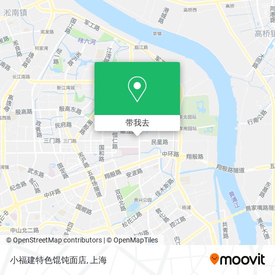 小福建特色馄饨面店地图