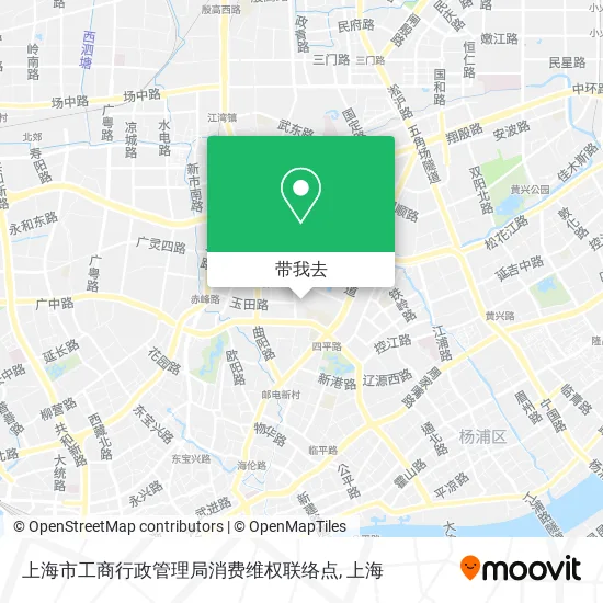 上海市工商行政管理局消费维权联络点地图