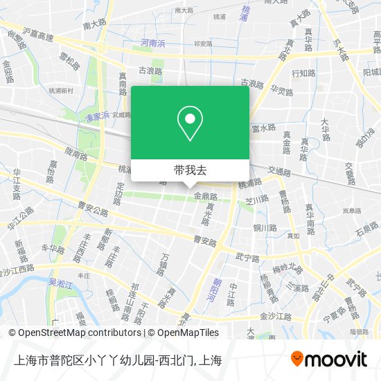上海市普陀区小丫丫幼儿园-西北门地图