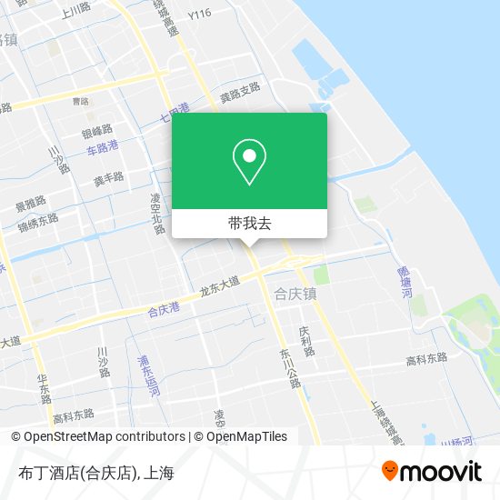 布丁酒店(合庆店)地图