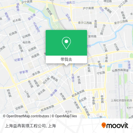 上海益冉装璜工程公司地图