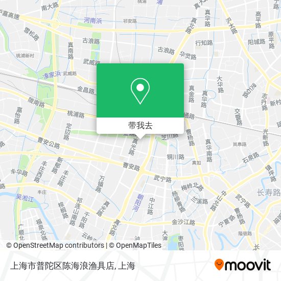 上海市普陀区陈海浪渔具店地图