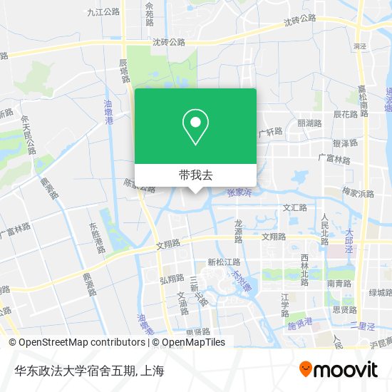 华东政法大学宿舍五期地图
