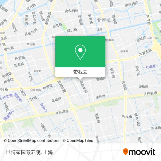 世博家园颐养院地图