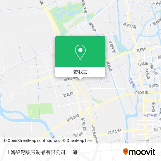 上海锋翔织带制品有限公司地图