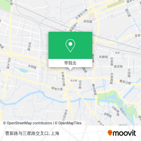 曹新路与三星路交叉口地图