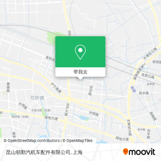 昆山朝勤汽机车配件有限公司地图