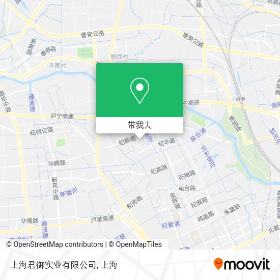 上海君御实业有限公司地图